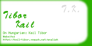 tibor kail business card